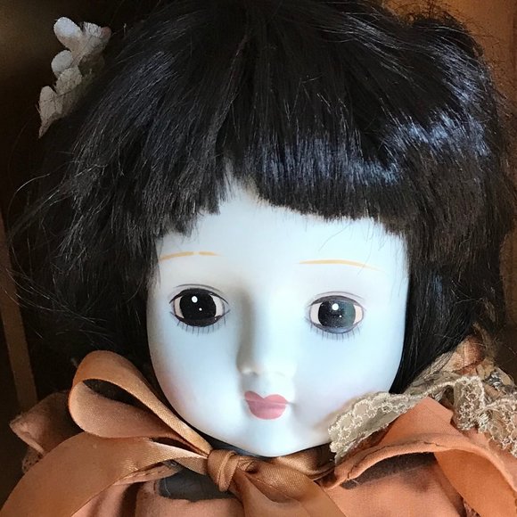 Albert E Price Inc. porcelain painted face doll - Picture 3 of 3